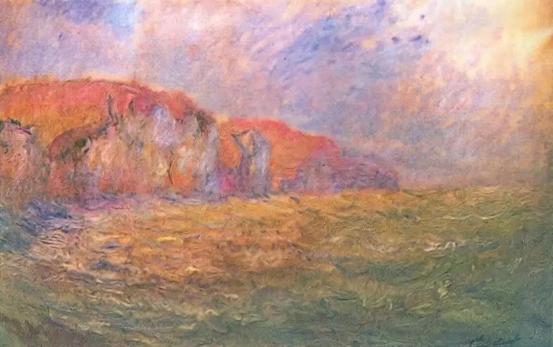 צוקי פורוויל, ים סוער - קלוד מונה