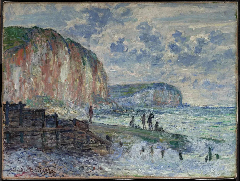Les Falaises des Petites-Dalles W621 - קלוד מונה