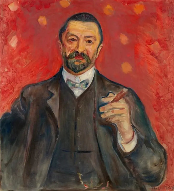 Reproduction du tableau « Félix Auerbach - Edvard Munch » par Alpha Reproduction en peinture à l’huile