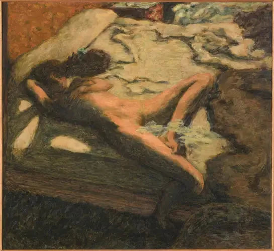 אישה ישנה על מיטה - פייר בונאר