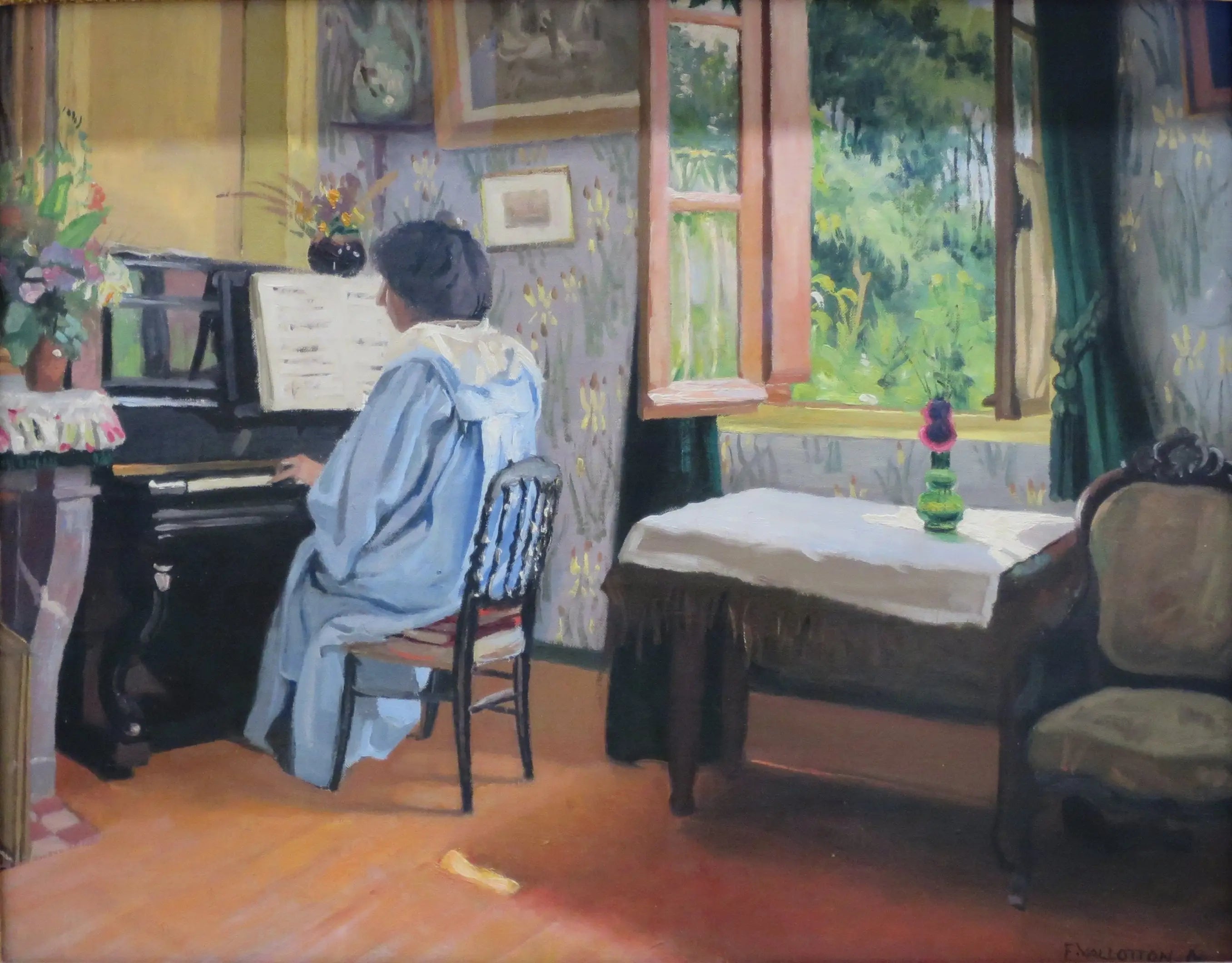 Femme au piano - Félix Vallotton - Alpha Reproduction