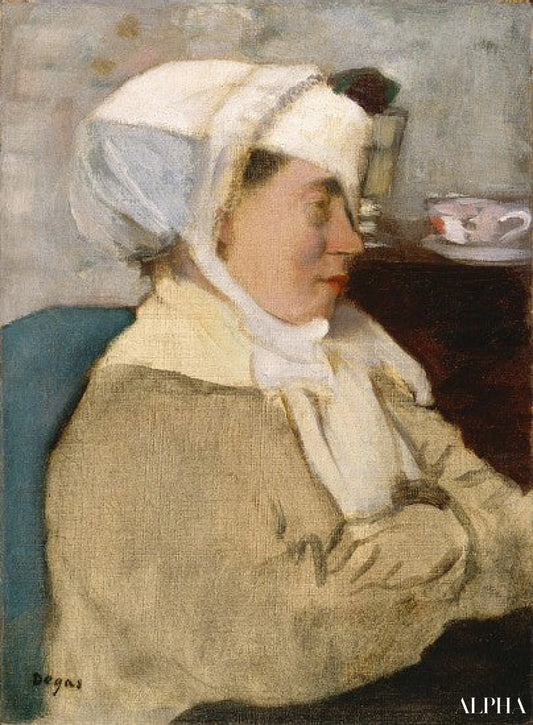 Femme avec un bandage - Edgar Degas - Reproductions de tableaux et peintures haut de gamme