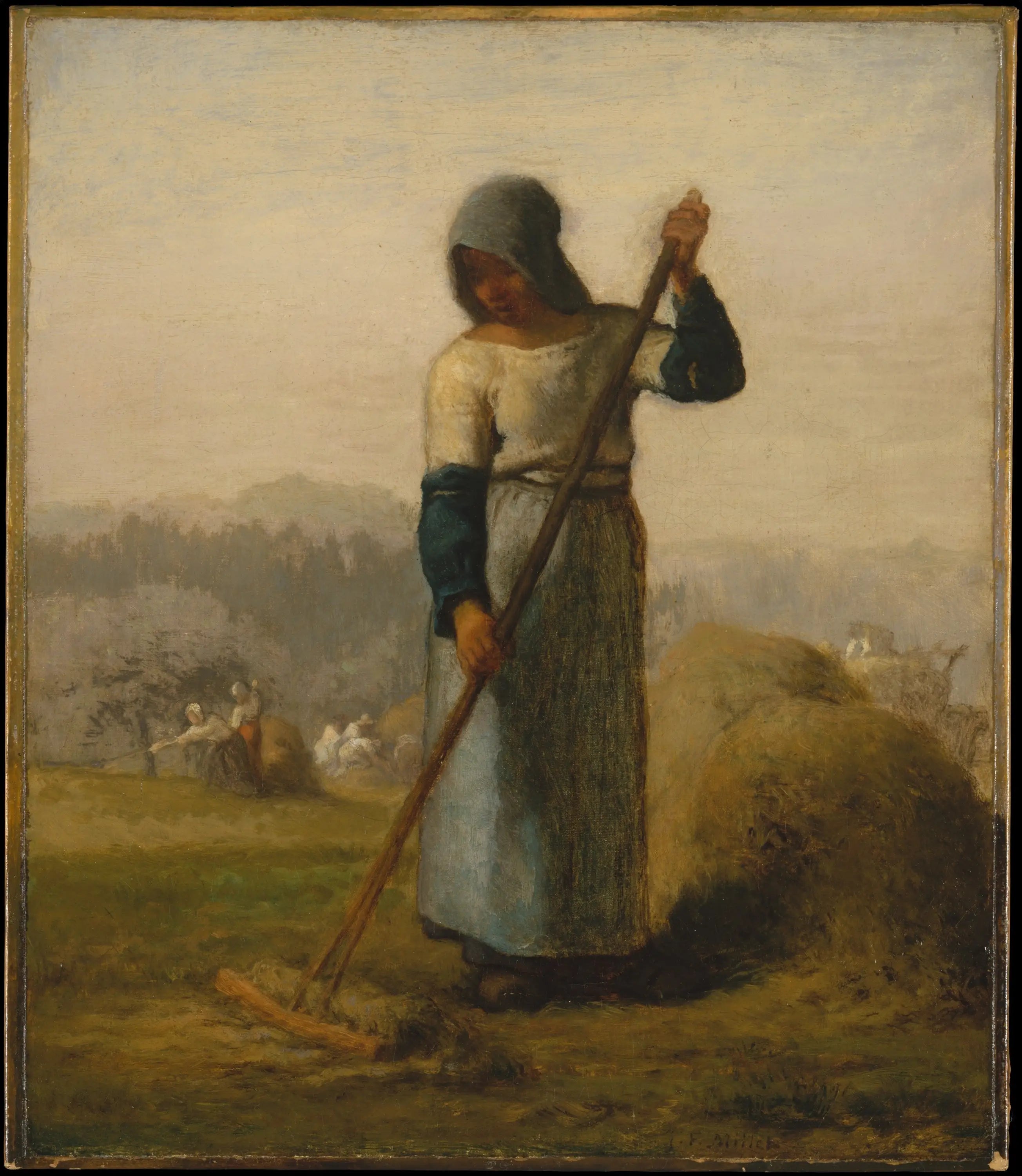 Femme avec un rateau - Jean-François Millet - Alpha Reproduction
