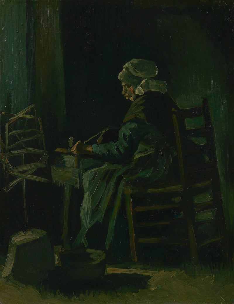 אישה מגלגלת חוט - Vincent van Gogh