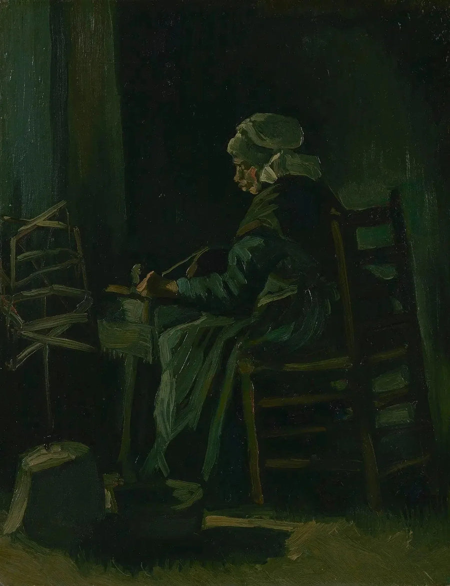 אישה מגלגלת חוט - Vincent van Gogh
