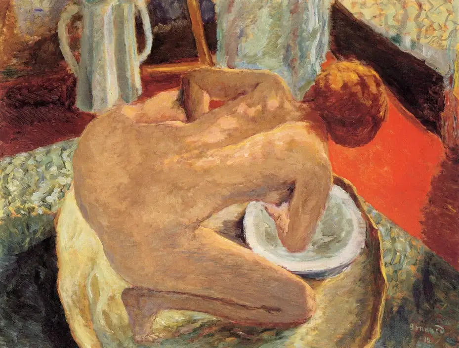 Femme dans un bain - Pierre Bonnard image 1 copie peinte à la main à l’huile