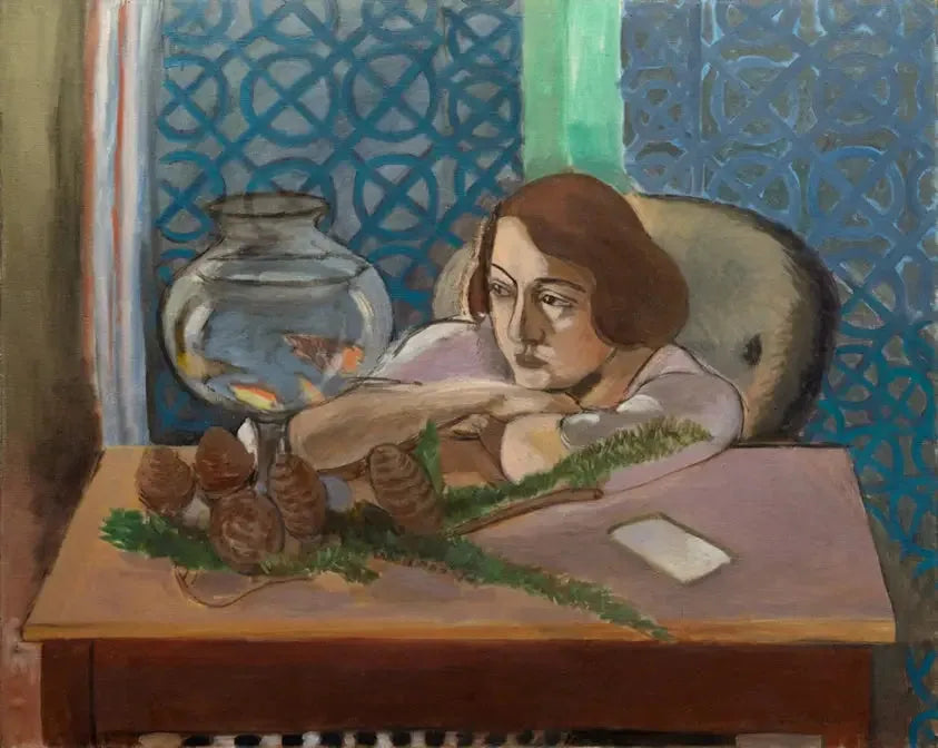 אישה מול אקווריום - אנרי מאטיס