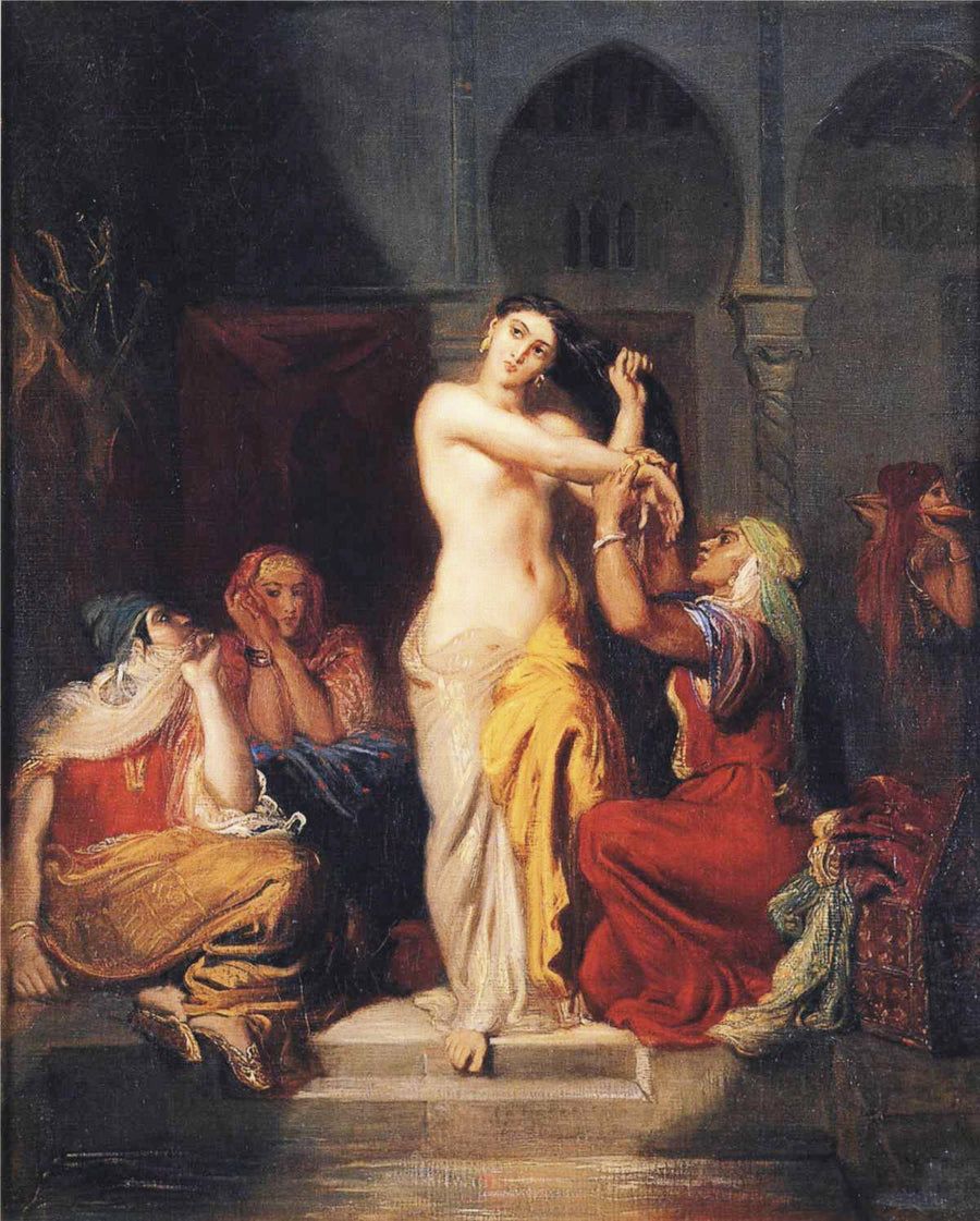 אישה מורית יוצאת מהאמבטיה - תאודור שאסירו