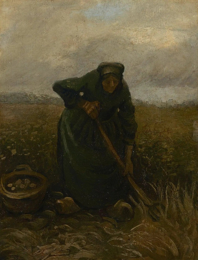 אישה מרימה תפוחי אדמה - Vincent van Gogh