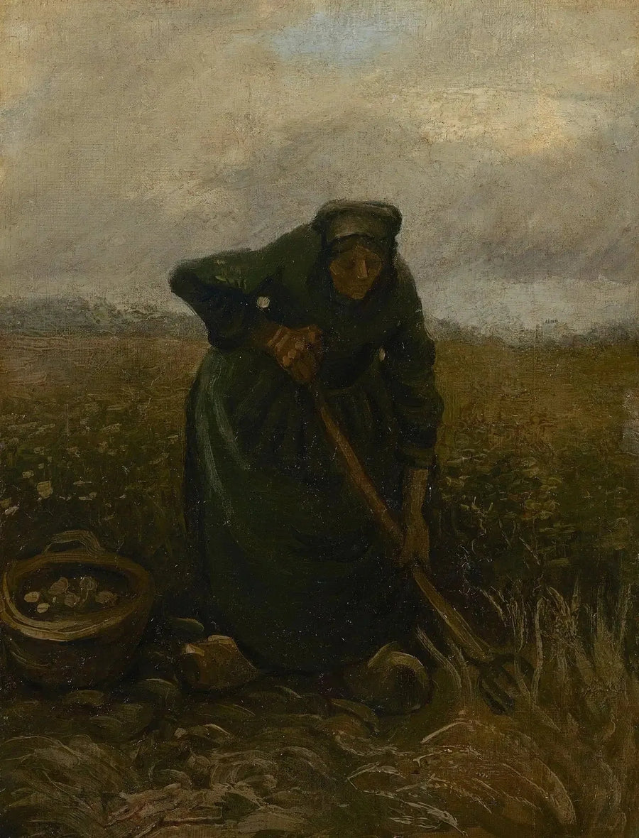 אישה מרימה תפוחי אדמה - Vincent van Gogh