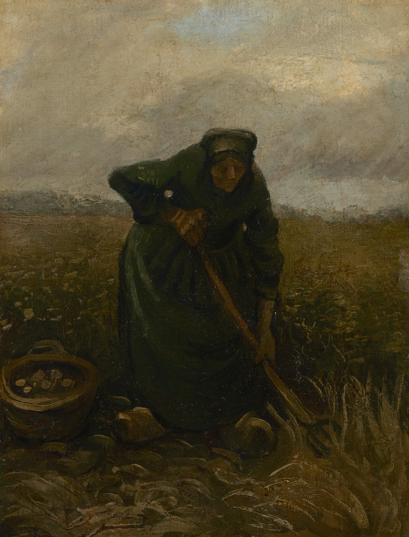 אישה מרימה תפוחי אדמה - Vincent van Gogh