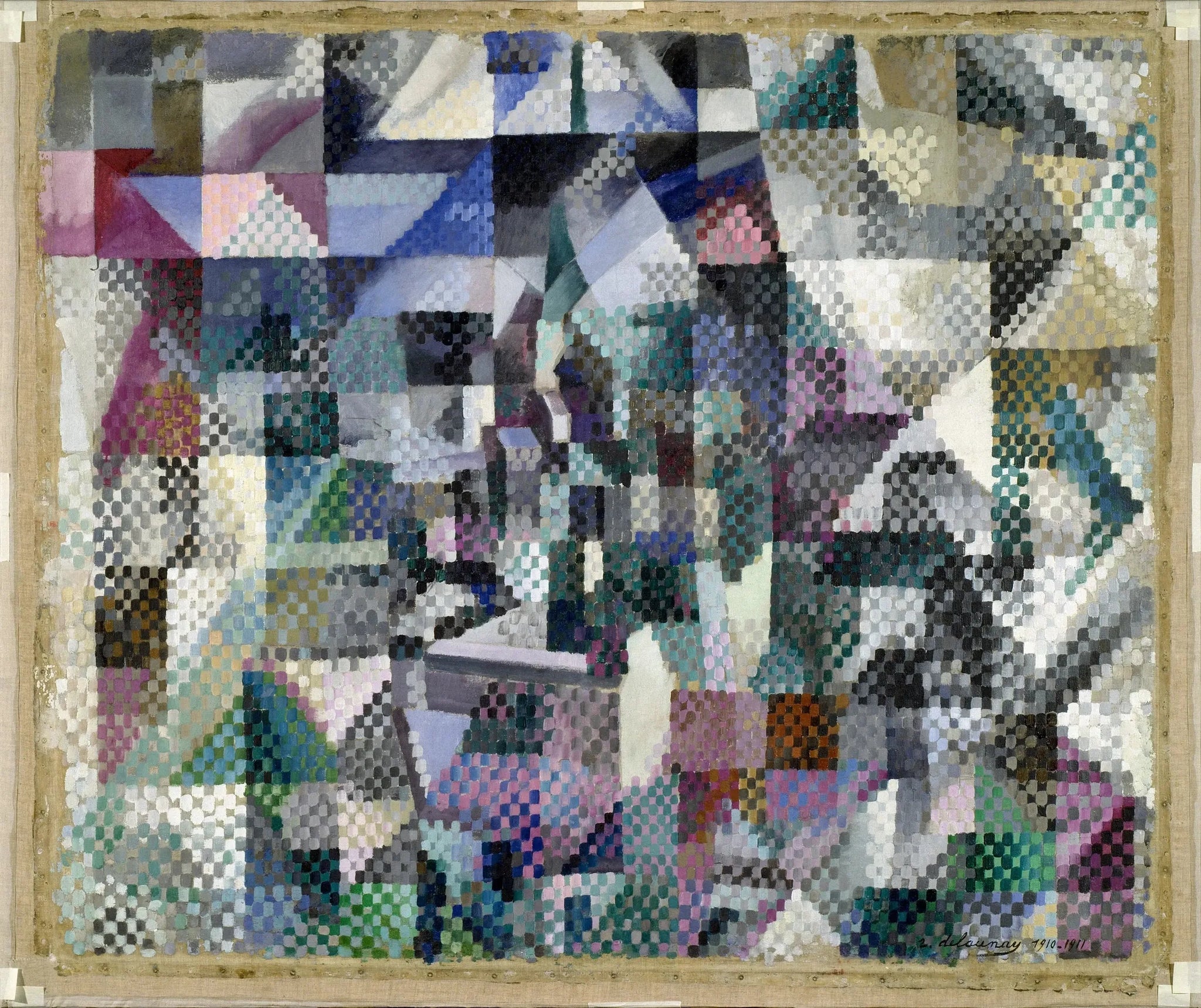 Fenêtre sur la ville n° 3 - Robert Delaunay image 1 copie peinte à la main à l’huile