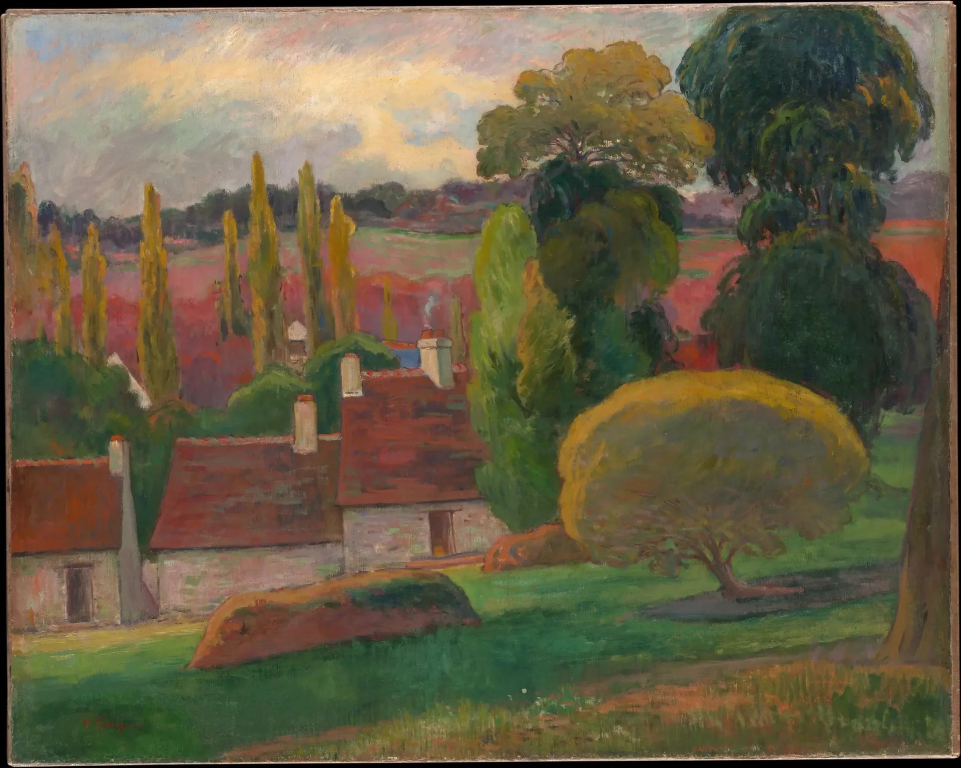 Ferme en Bretagne I - Paul Gauguin image 1 tableau peint à l’huile sur toile