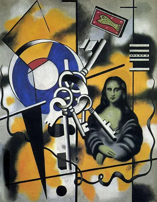 La Joconde aux clés, peinture de Fernand Léger