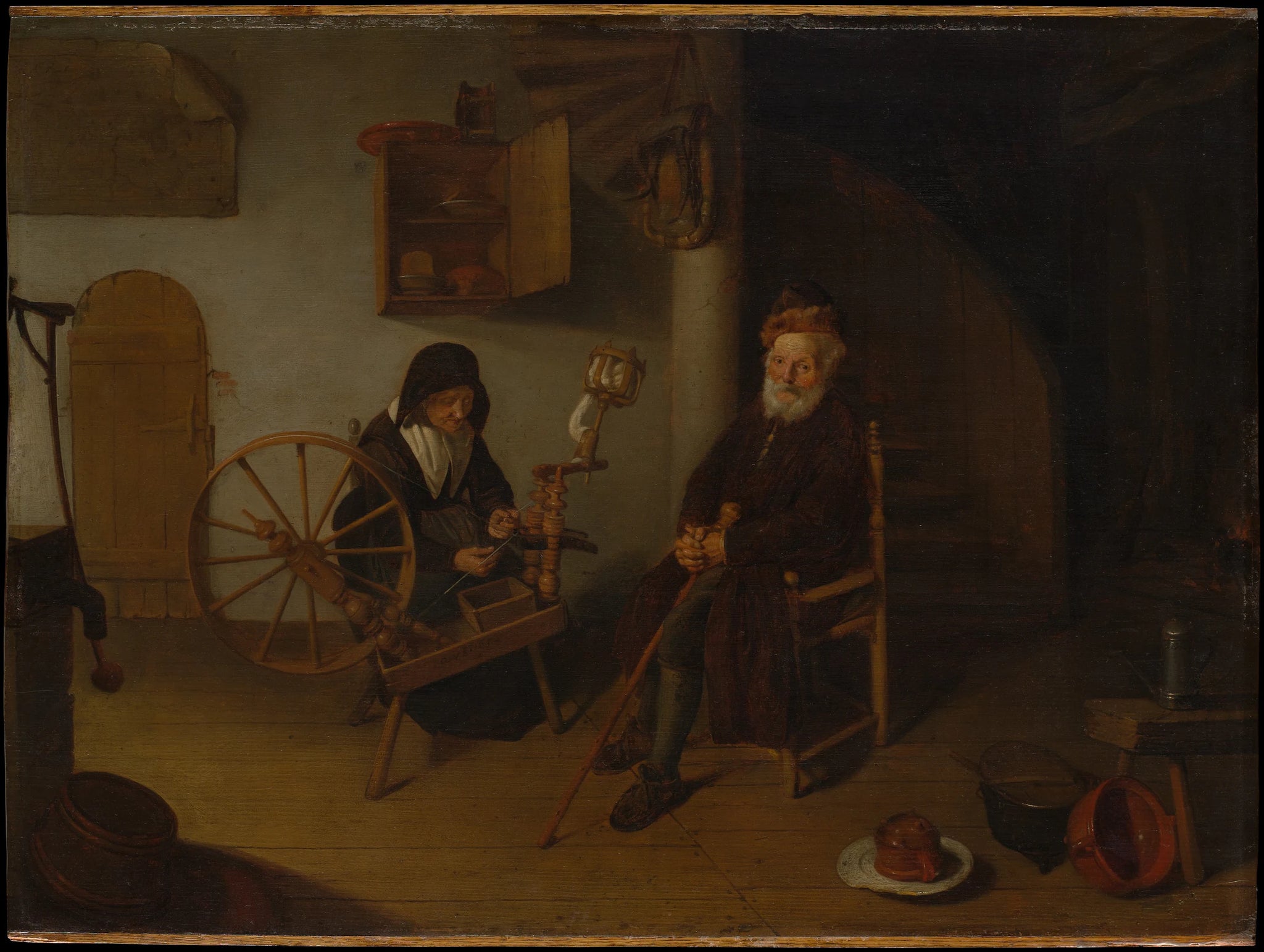 La Fileuse - Quirijn van Brekelenkam