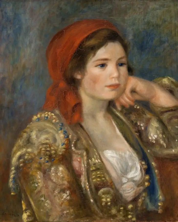 Fille en veste espagnole - Pierre-Auguste Renoir image 1 reproduction artisanale de tableau