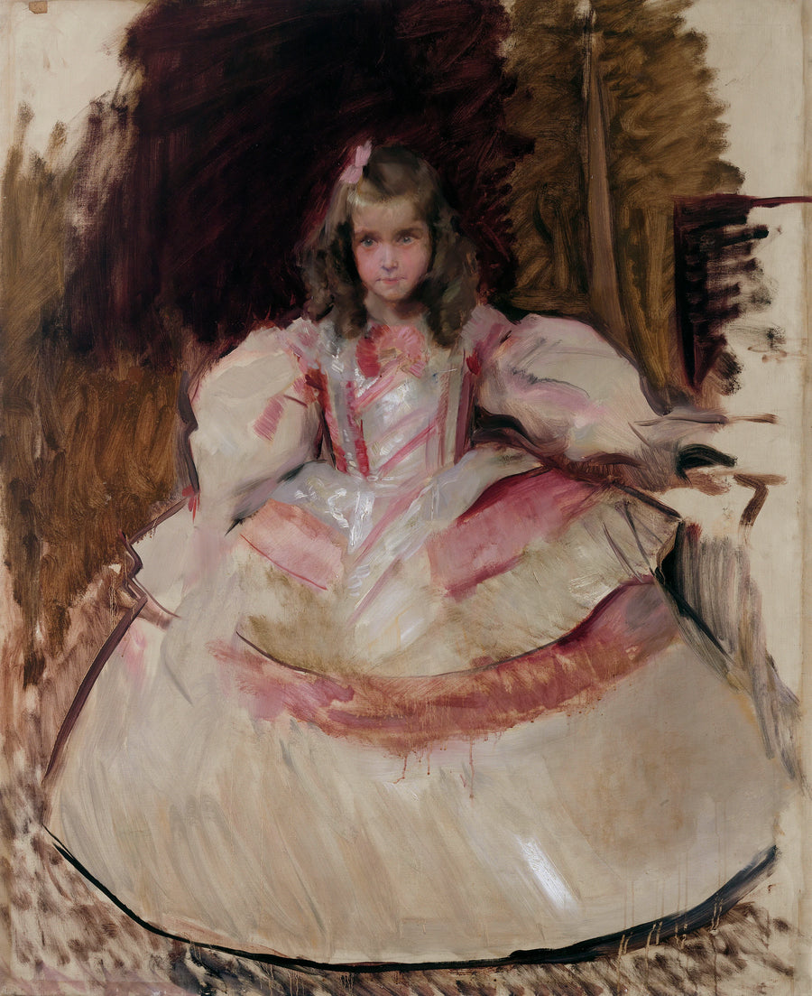La fille María Figueroa habillée en menina - Joaquín Sorolla