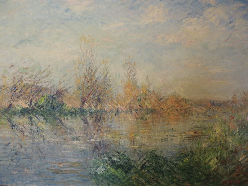 סוף הסתיו, נהר Eure ב-Le Vaudreuil - Gustave Loiseau