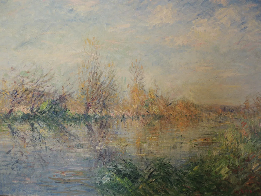 סוף הסתיו, נהר Eure ב-Le Vaudreuil - Gustave Loiseau
