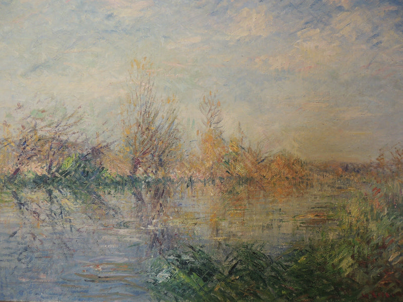 סוף הסתיו, נהר Eure ב-Le Vaudreuil - Gustave Loiseau