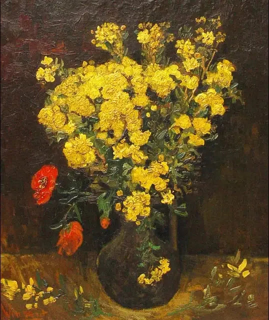 פרחי פרג - Vincent van Gogh