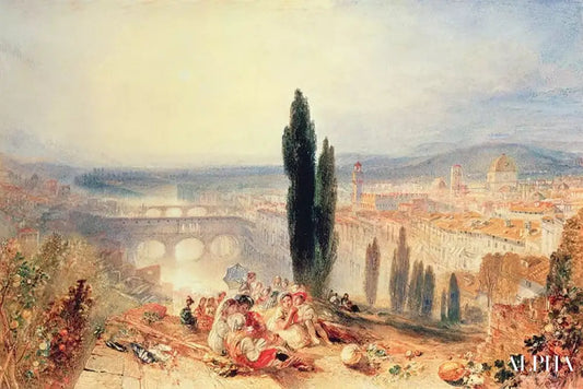 Florence près de San Miniato - William Turner - Reproductions de tableaux et peintures haut de gamme