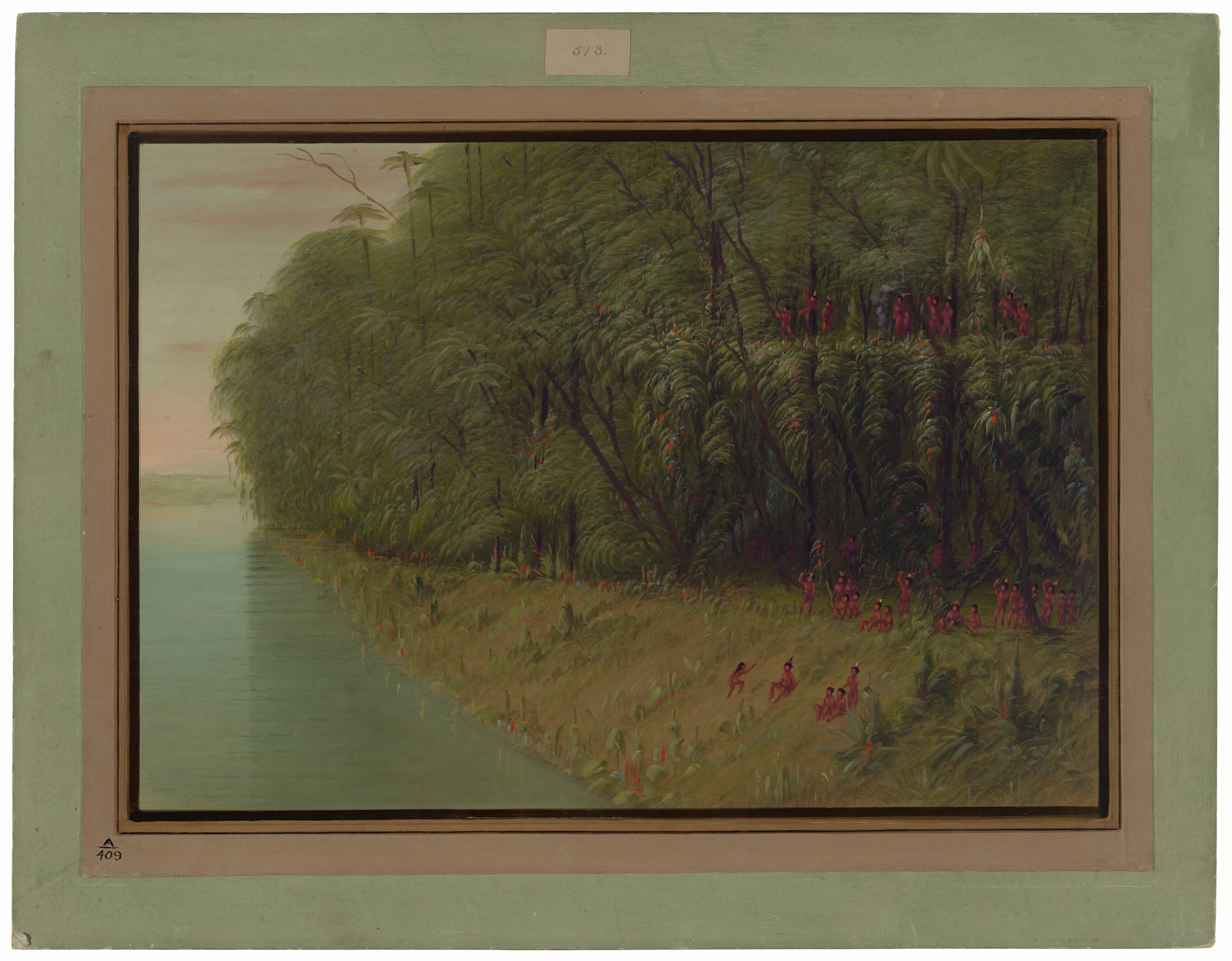 Une forêt amazonienne - Regard sur le rivage - George Catlin