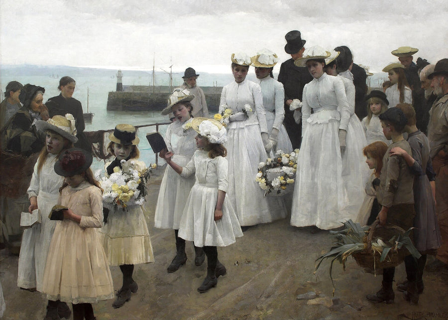 Car à ceux qui leur ressemblent appartient le royaume des cieux - Frank Bramley