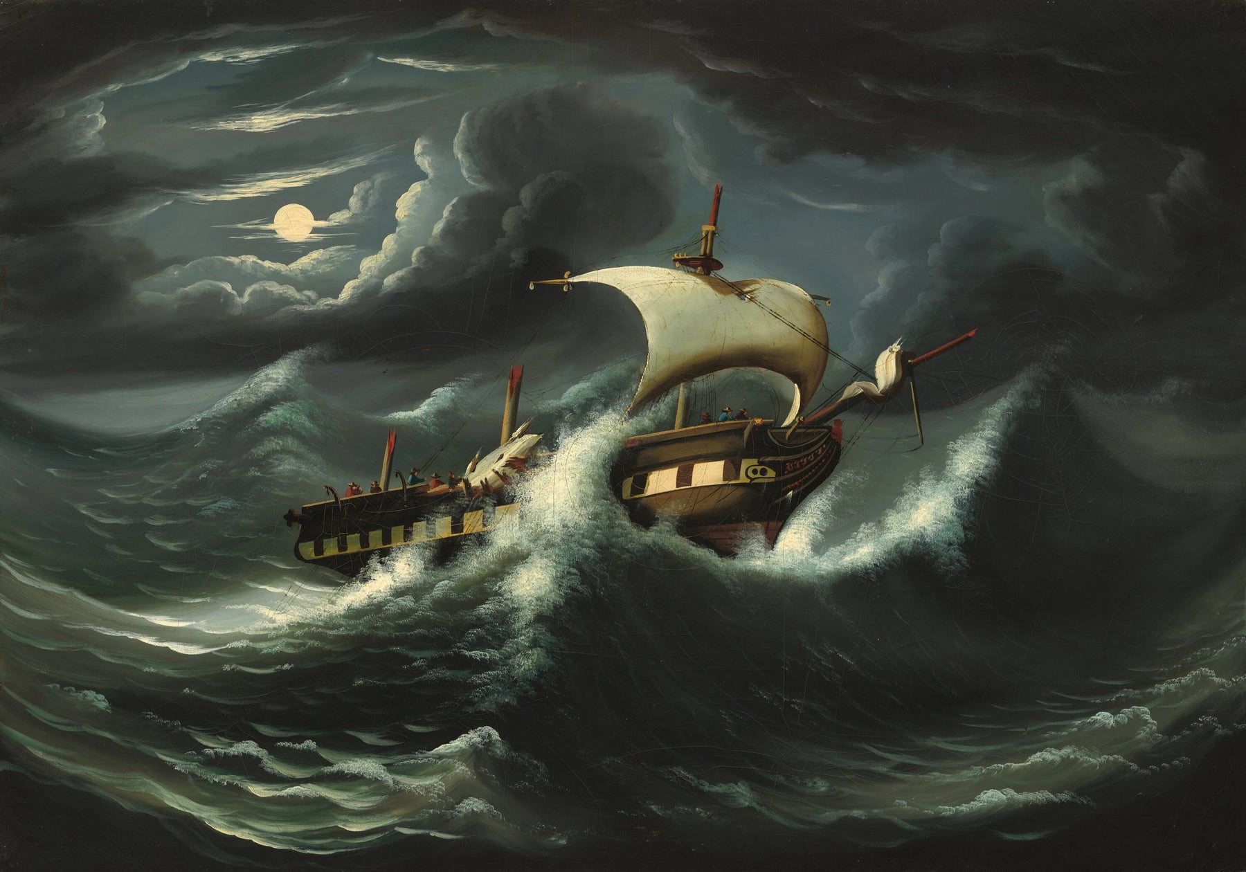 Frégate dans la tempête - Thomas Chambers