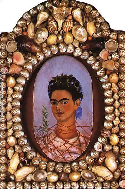 Autoportrait (miniature ovale) — Frida Kahlo, 1938