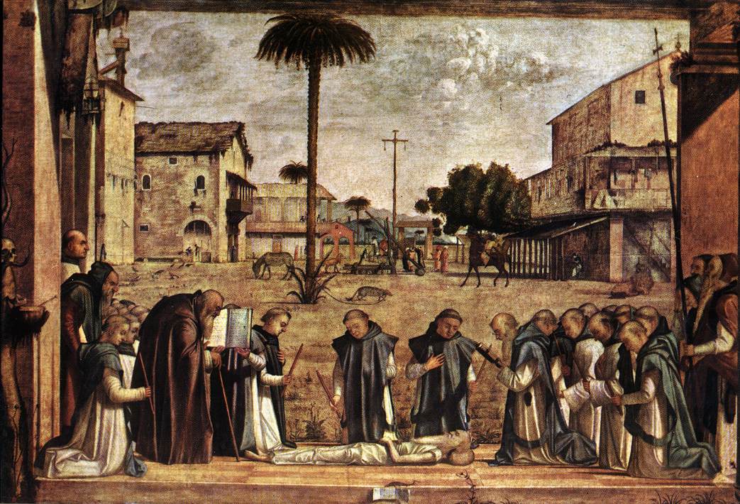 Funérailles de saint Jérôme - Vittore Carpaccio image 1 copie peinte à la main à l’huile