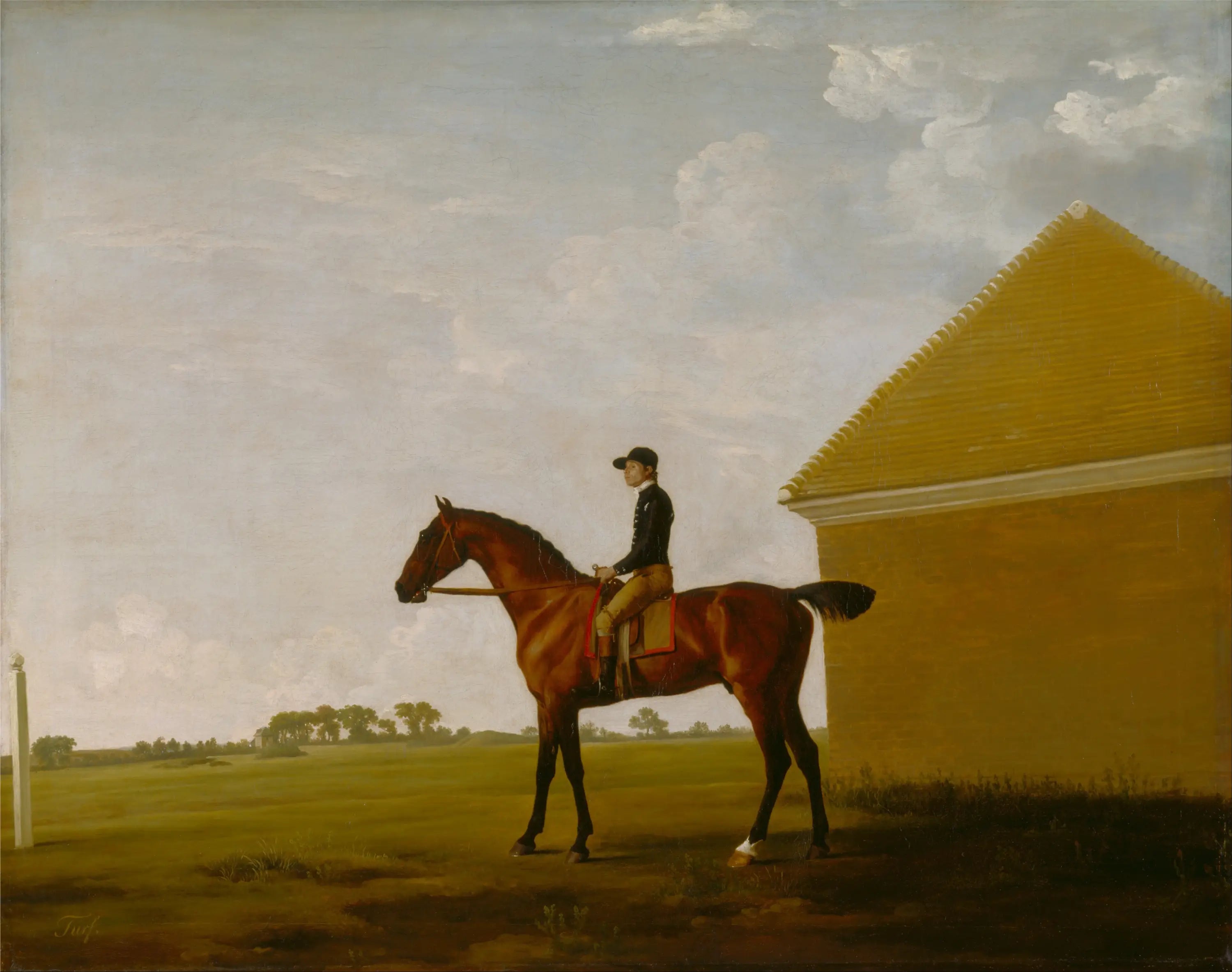 Gazon avec jockey en place à Newmarket - George Stubbs - Alpha Reproduction