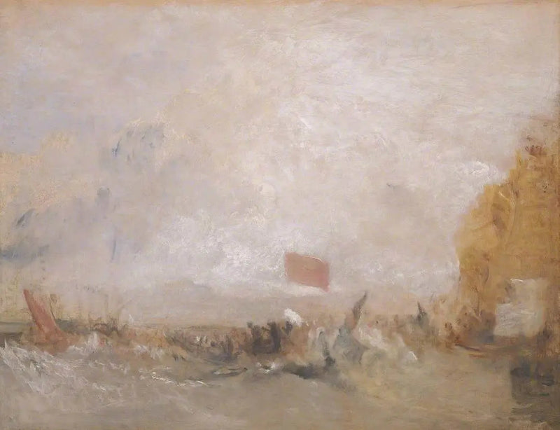 עזיבת ג'ורג' הרביעי מה'רויאל ג'ורג'', 1822 - ג'. מ. ו. טרנר