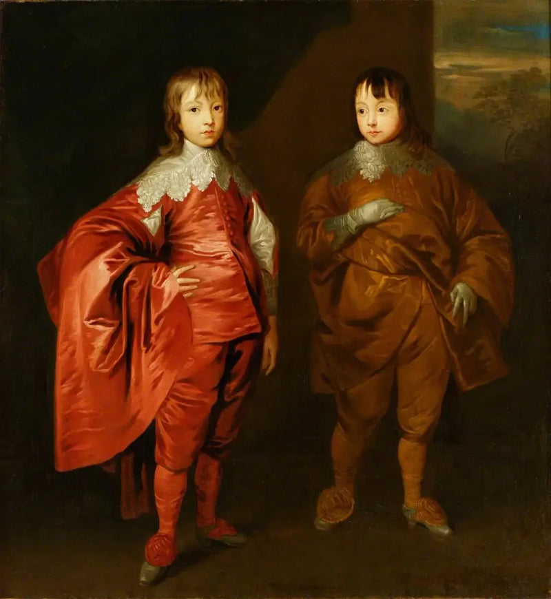 ג'ורג' וילייר (1628–1687), הדוכס השני מבאקינגהאם, עם אחיו, לורד פרנסיס ויליירס (1629–1648) - אנטואן ואן דייק