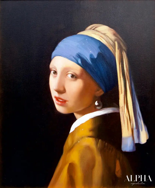 Girl with a Pearl Earring - Artémis Reproduction | 60 X 90 cm Reproductions de tableaux à la peinture à l’huile