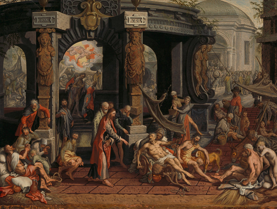 La guérison des boiteux de Bethesda. - Pieter Aertsen