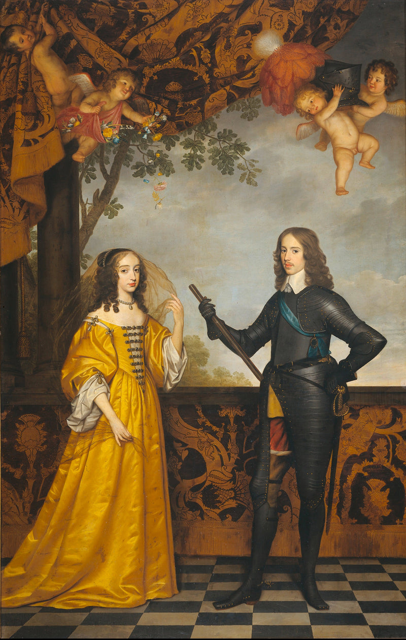 ג'יליאם השני (1626-1650), נסיך ההולנד, ואשתו מרי סטיוארט (1631-1660) - גריט ואן הונטרוסטר