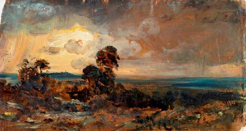 Hampstead: Coucher de soleil orageux - John Constable - Alpha Reproduction