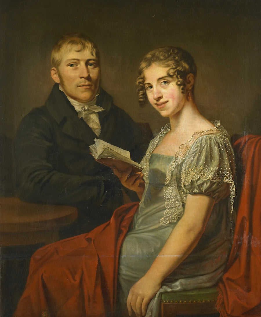 Hendrik Arend van den Brink (1783-1852) avec son épouse Lucretia Johanna van de Poll (1790-1850) - Louis Moritz