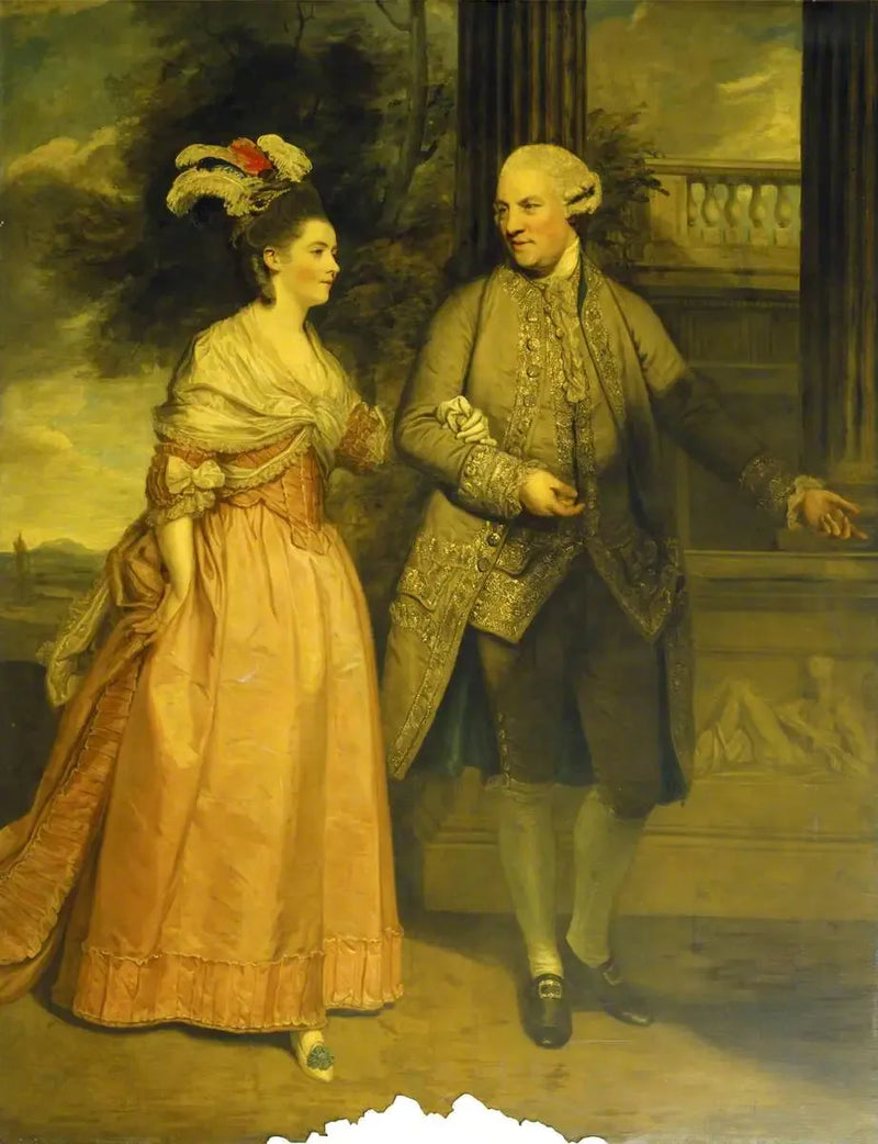הֶנְרי לופטוס, הרוזן הראשון של אלי (1709-1783) ואשתו פרנסס מונרו, רוזנת אלי (נפטרה ב-1821) - ג'ושוע ריינולדס