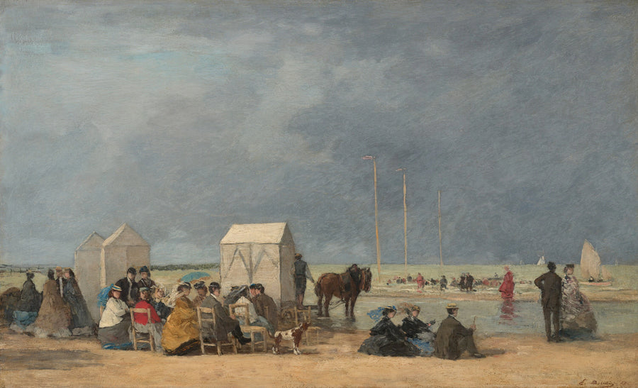 L'heure de la baignade à Deauville - Eugène Boudin