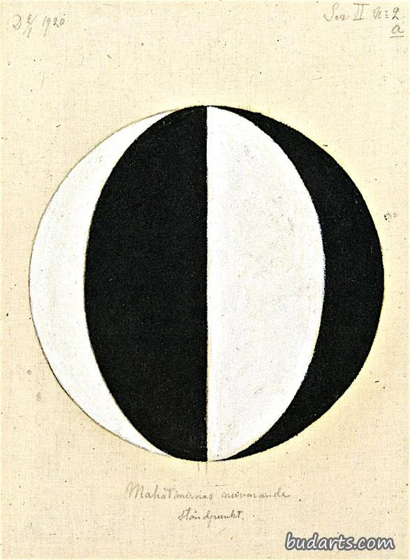Point de vue actuel des Mahatmas, n° 2a, peinture de Hilma af Klint