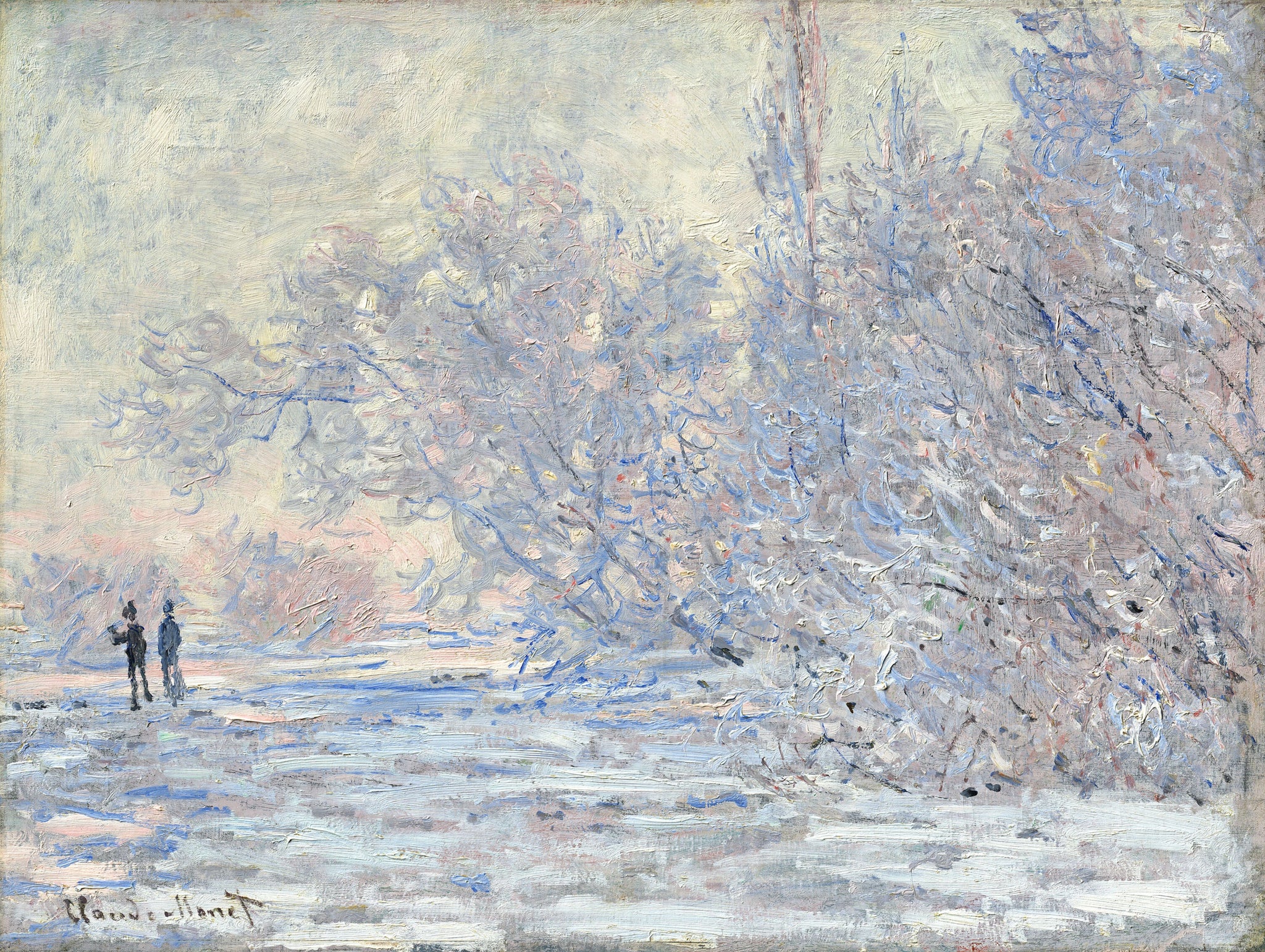 Hiver à Giverny, Le Givre W963 par Claude Monet, Museum Barberini