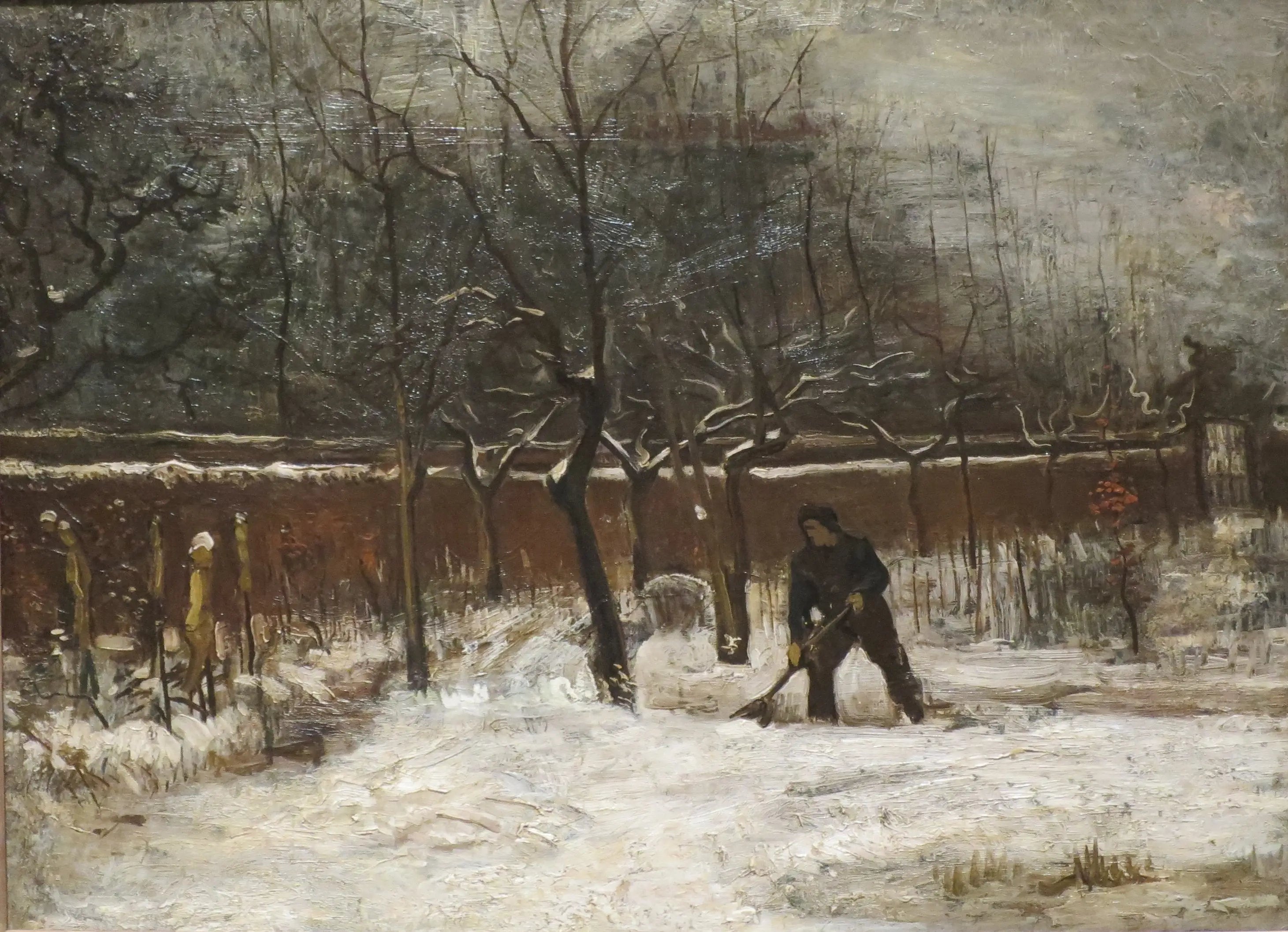 Reproduction du tableau « Hiver (Le jardin du presbytère sous la neige) - Vincent van Gogh » par Alpha Reproduction en peinture à l’huile