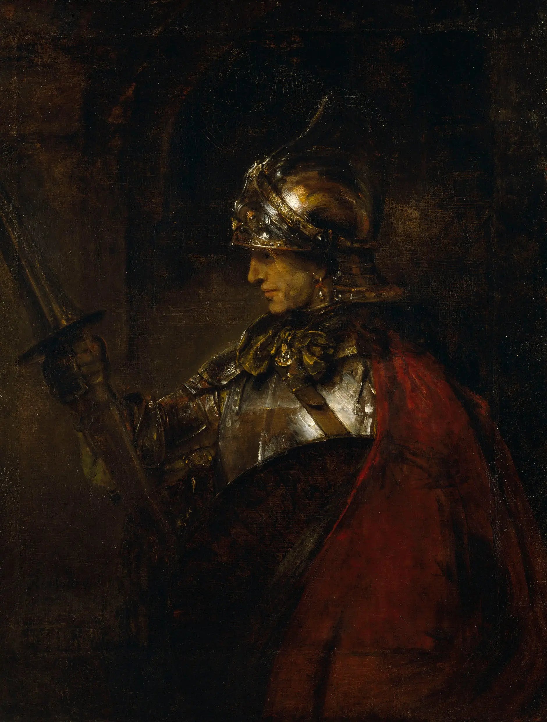 Homme en armure - Rembrandt image 1 tableau peint à l’huile sur toile