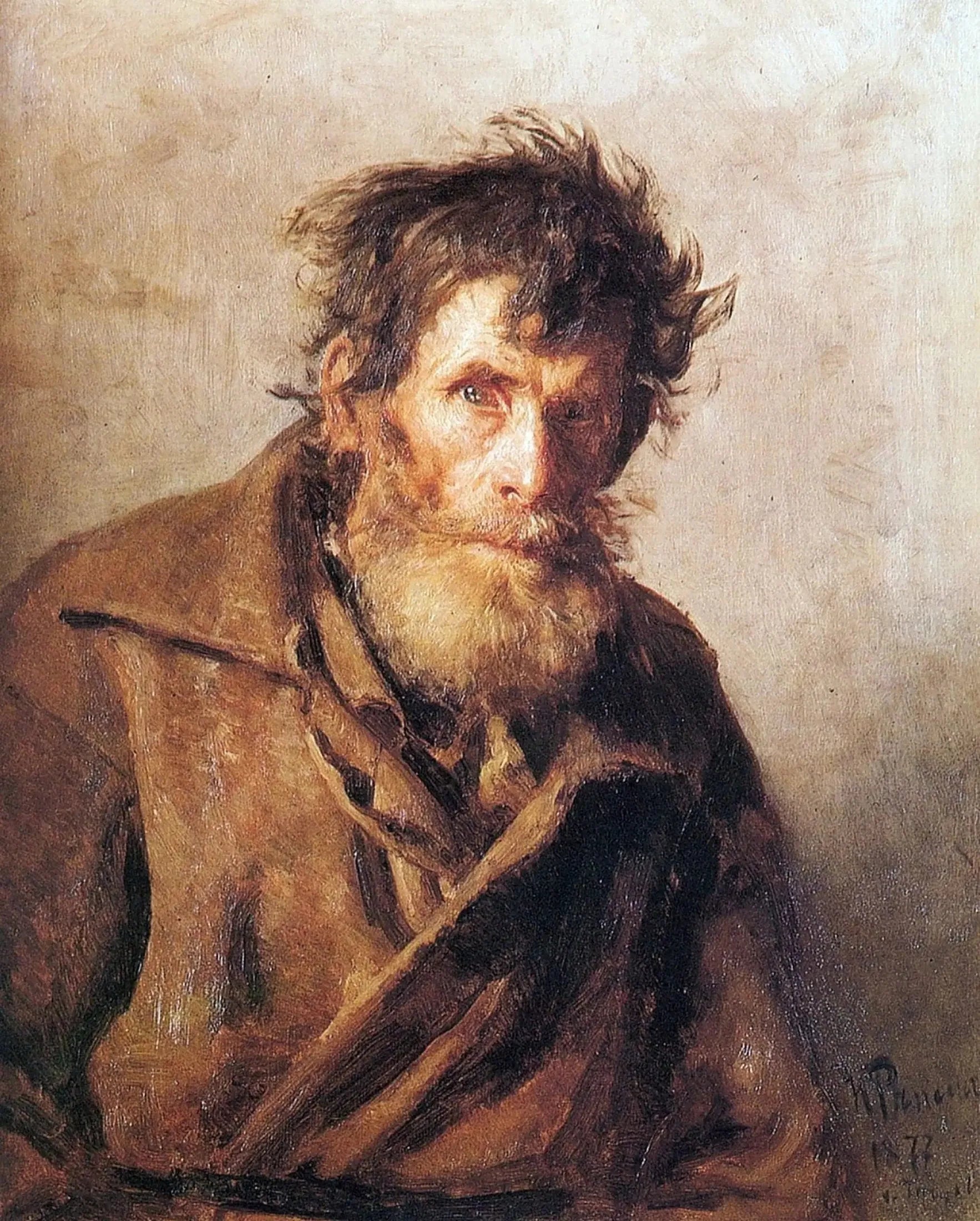 Homme timide - Ilya Repin image 1 reproduction réalisée par Alpha Reproduction