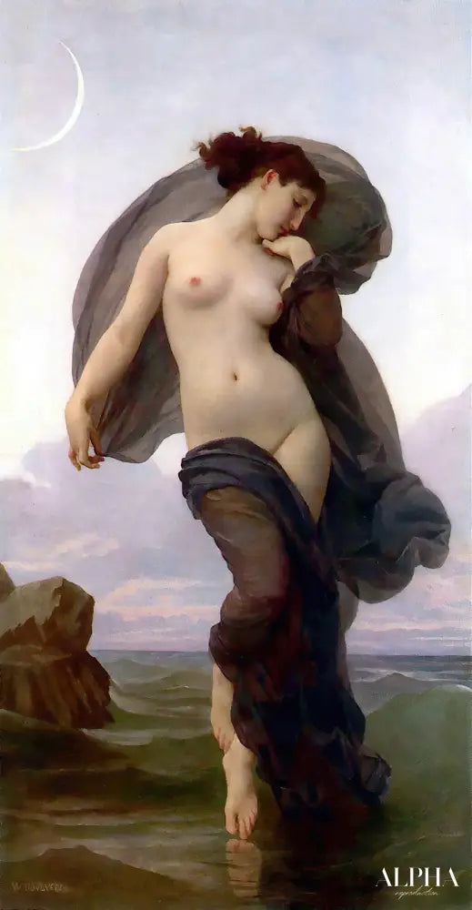 Humeur crépusculaire crépusculaire ou du soir - William Bouguereau Reproductions de tableaux à la peinture à l’huile