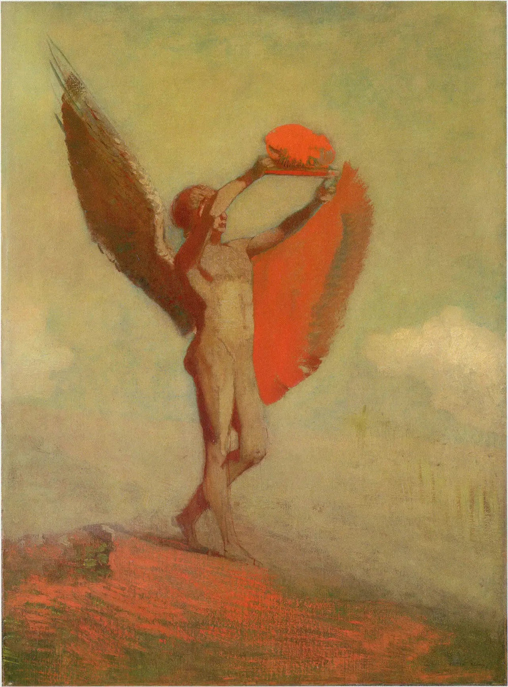 Icare - Odilon Redon image 1 copie peinte à la main à l’huile