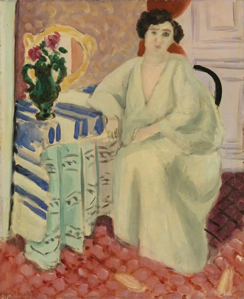 Reproduction du tableau « Intérieur avec personnage assis - Henri Matisse » par Alpha Reproduction en peinture à l’huile