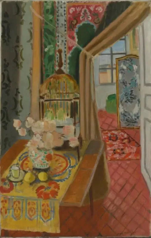 פנים, פרחים ותוכונים - אנרי מאטיס